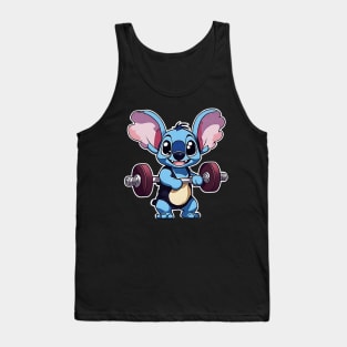 Cute Stitch in gym Tank Top